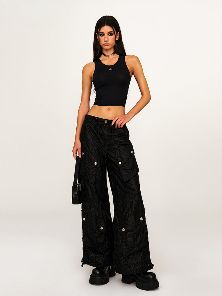 Mesh Quick Dry Waist Cinching Short Sling