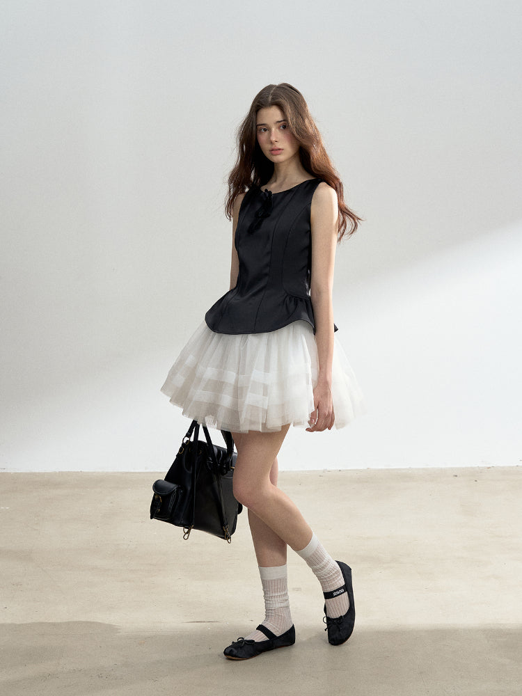 Satin Lace Ballet Dress - CHINASQUAD