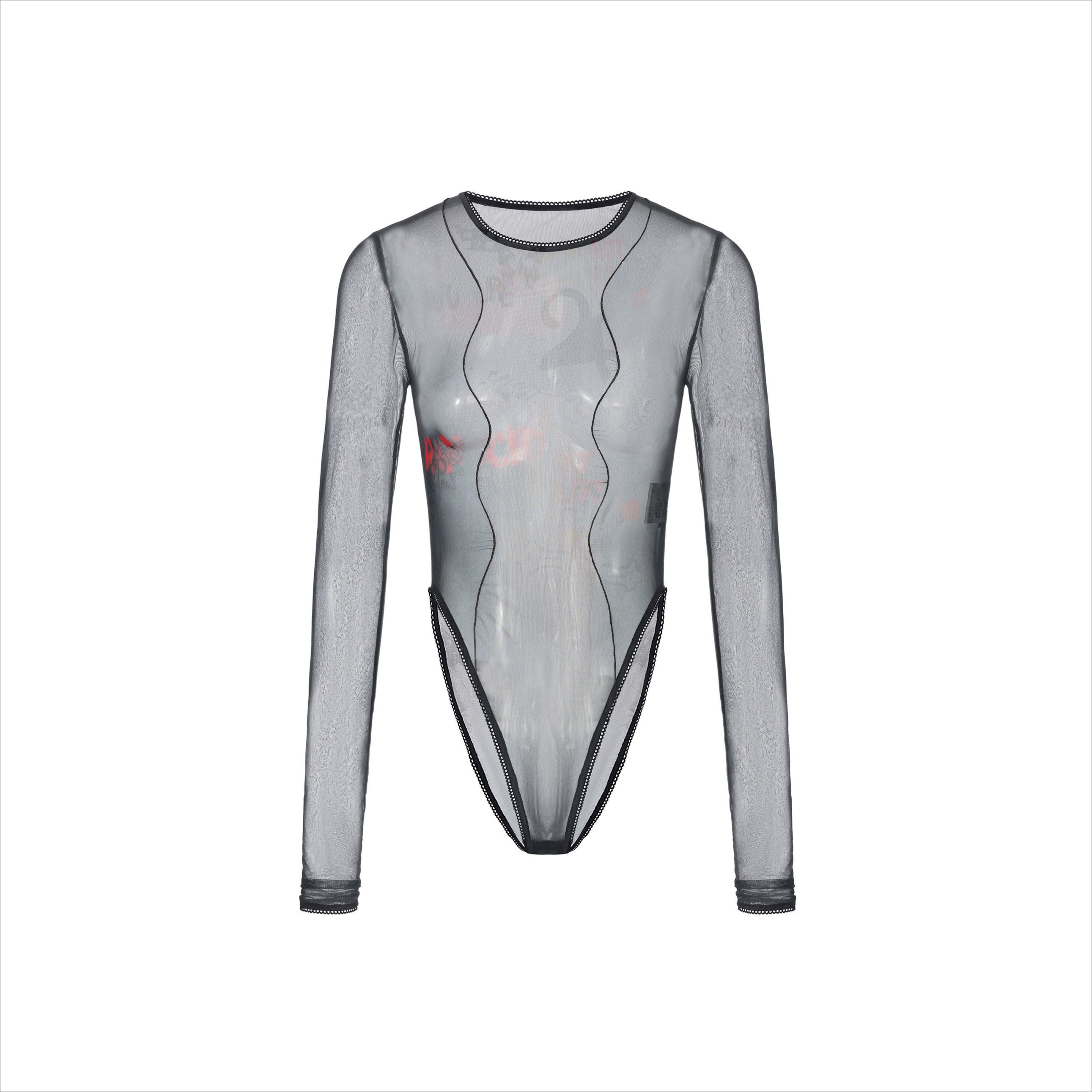 Lace-Trim Printed Base Layer