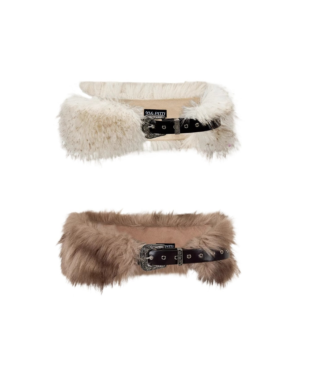 小物 RADIANT wmat fakelether belt Faux Fur Multi-Way Belt – CHINASQUAD