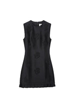 Sleeveless Rose Embroidered Mini Dress - CHINASQUAD