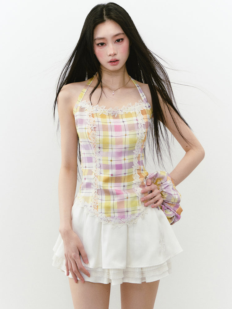 Layered Lace Spliced Cake Skirt - CHINASQUAD