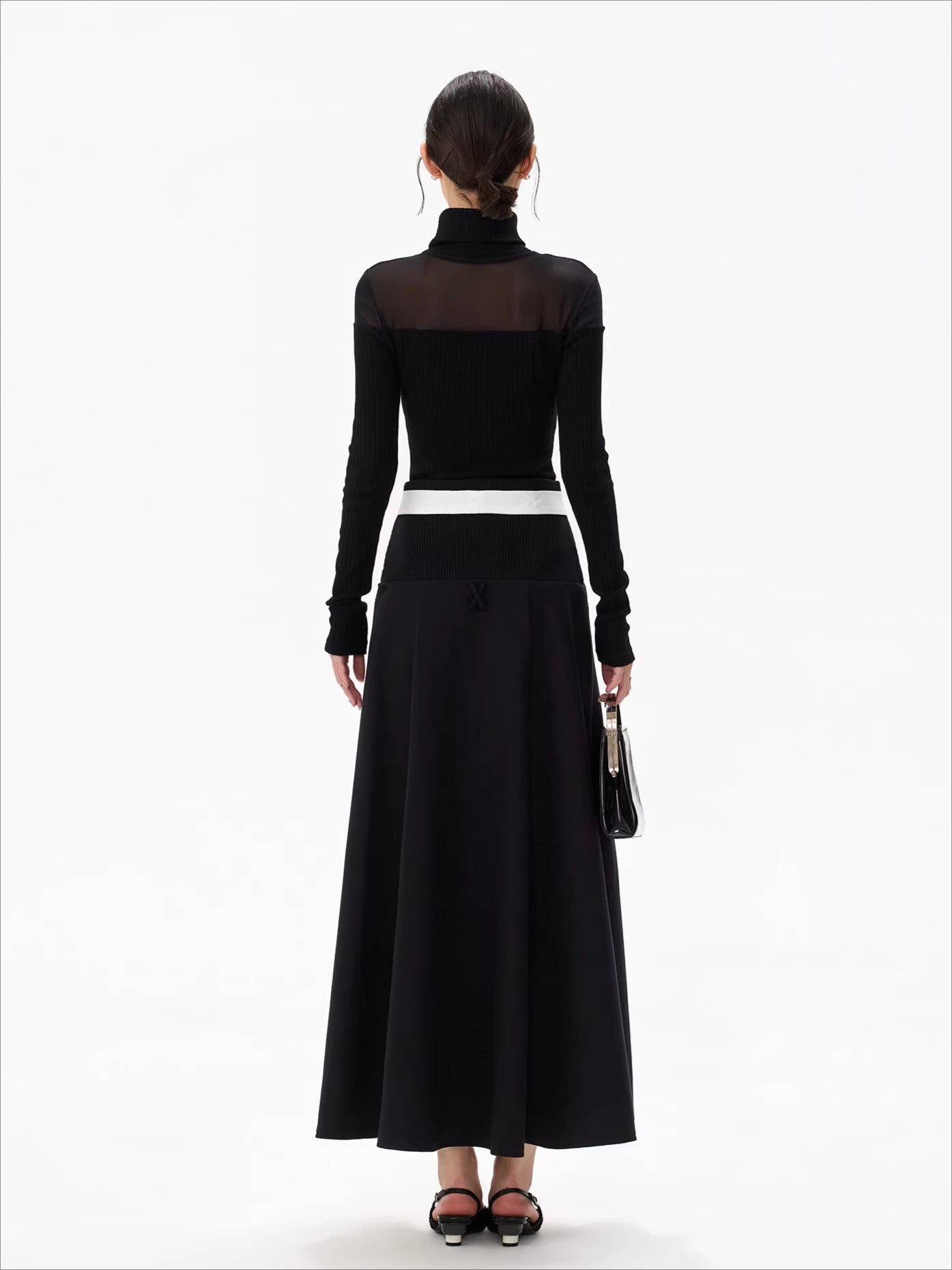 Pure Cutout Mesh Panel Knit Base Layer