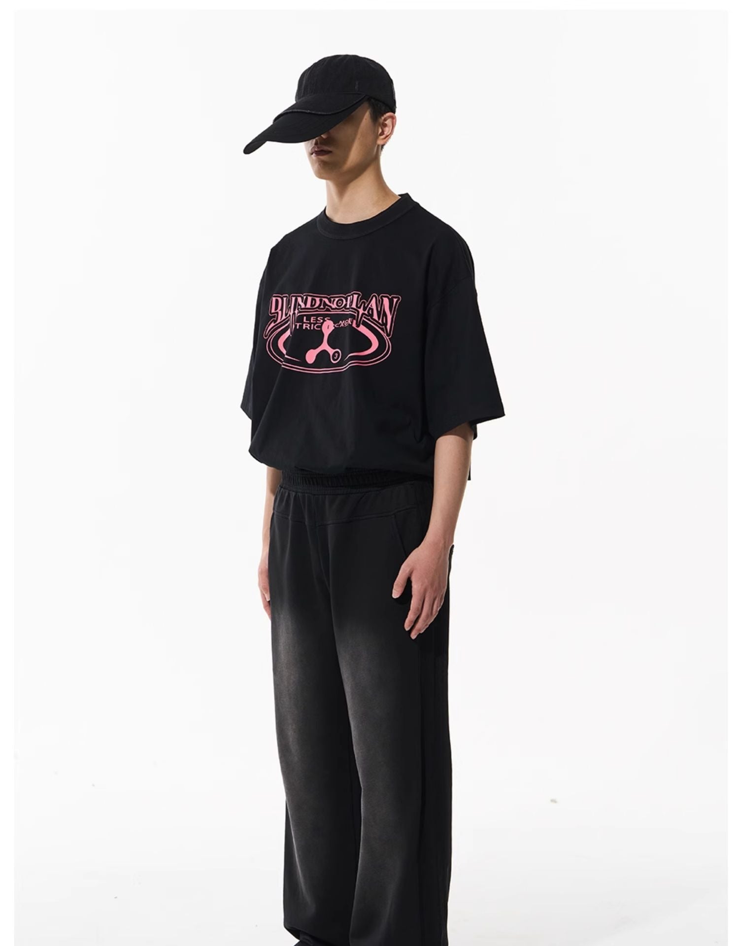 Washed Gradient Pure Cotton Relaxed Sweatpants - CHINASQUAD