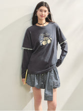 Checkered Tie-Up Embroidered Bud Mini Skirt - CHINASQUAD