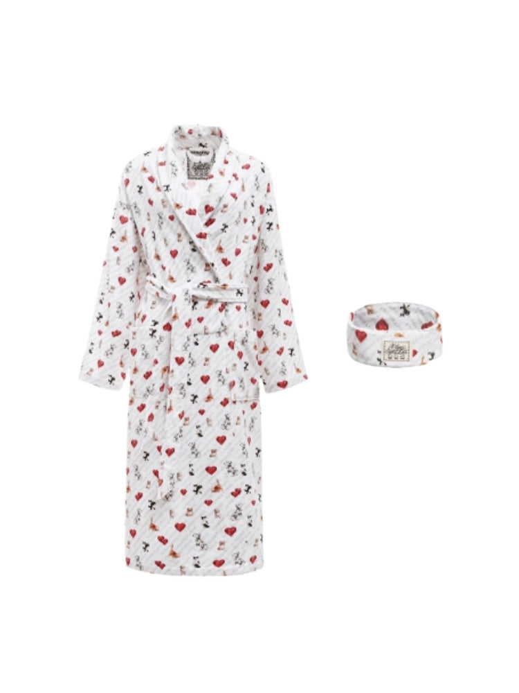 Leopard Cat Printed Bathrobe - CHINASQUAD