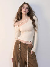 Asymmetric Shoulder Lyocell Blouse - CHINASQUAD