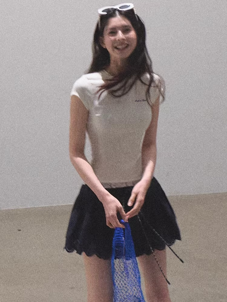 Lace-Soft Antibacterial Slim-Fit T-Shirt