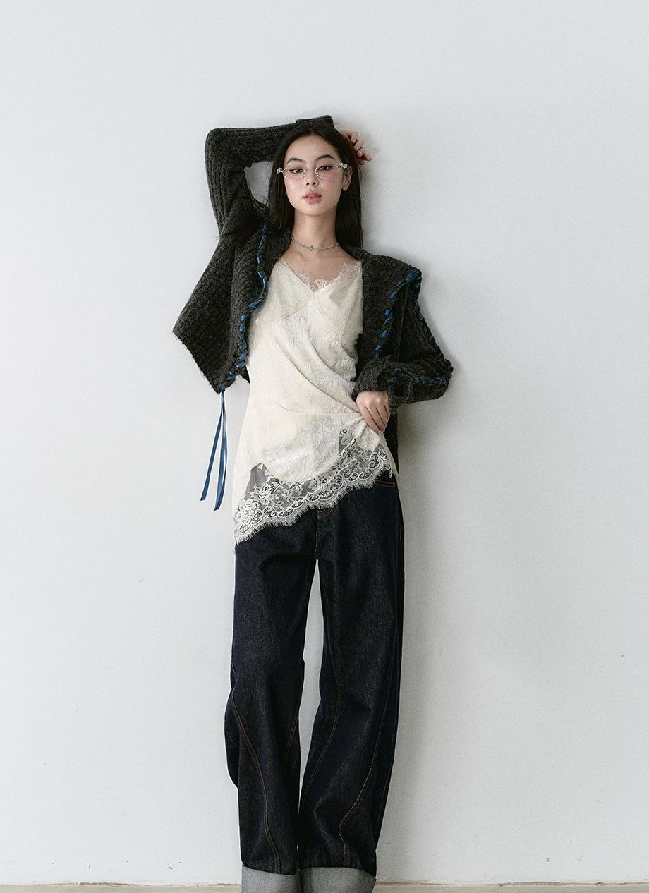 Structured Vintage-Dyed Jeans - CHINASQUAD