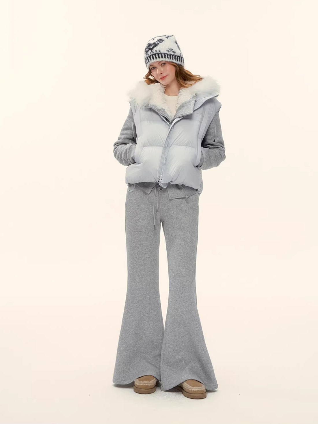 High-Waist Flared Lounge Pants