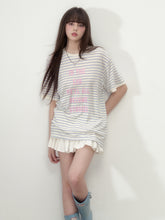 Floral Print Round Neck Short-Sleeve T-shirt  - CHINASQUAD