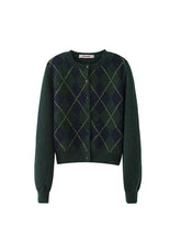 Argyle V-Neck Wool Blend Pullover - CHINASQUAD