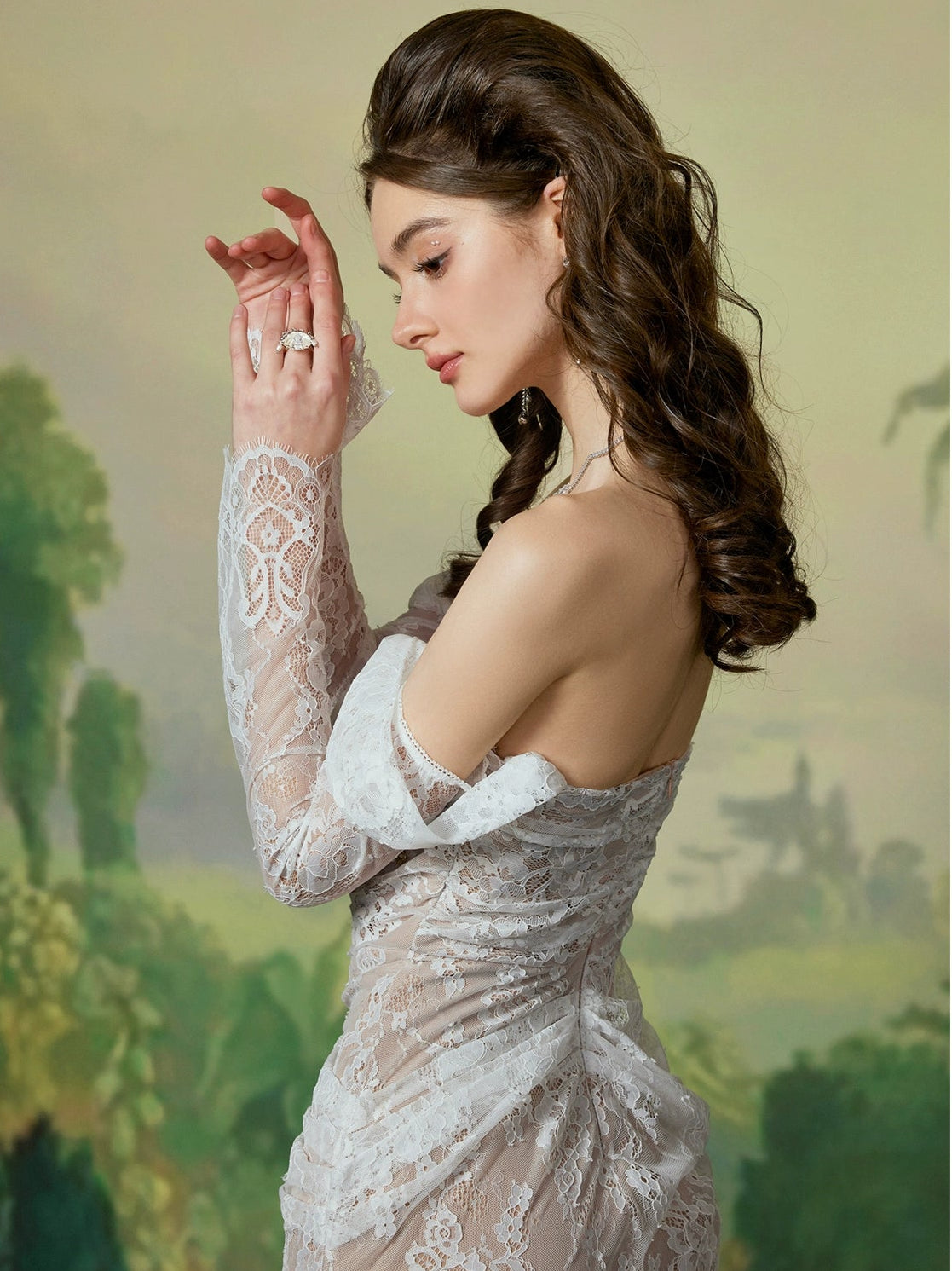 Ariel Luxury Lace Fishtail Dress - CHINASQUAD