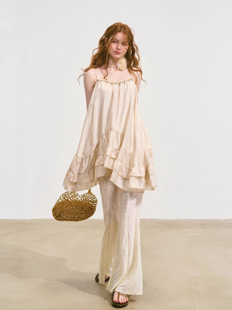 Strappy Ruffled Sexy Top & Pants Set - CHINASQUAD