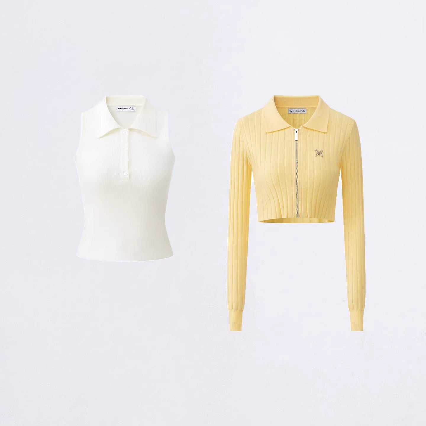 Colorblock Knit Two-Piece Set