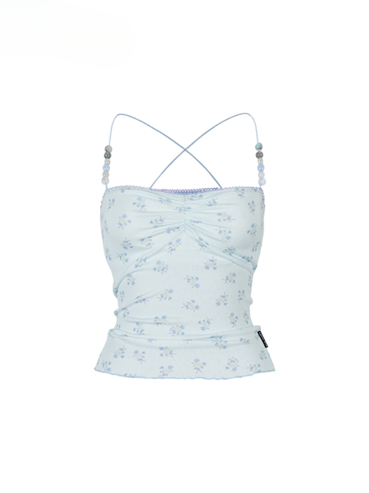 Floral Print Cami Top - CHINASQUAD