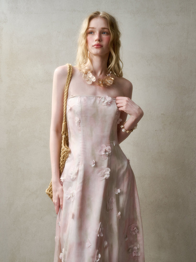 Romantic Moments in Pastel Island Long and Short Dress - CHINASQUAD