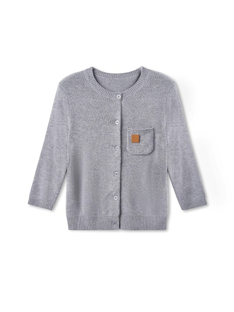 Cashmere Round Neck Regular Shoulder Cardigan - CHINASQUAD