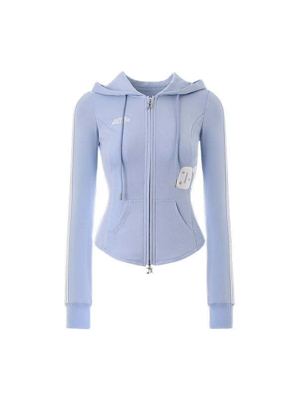 Zip-up Waist Slimming Hoodie - CHINASQUAD