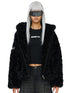 Cross Patch Fur Coat - CHINASQUAD