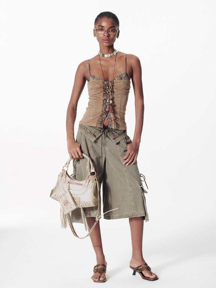 Tassel Metal Rivet Shoulder Underarm Bag - CHINASQUAD
