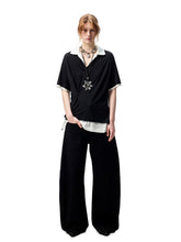 Oversized Fake Two-piece Polo Shirt - CHINASQUAD