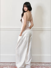 Linen Elastic Drawstring Wide-Leg Pants - CHINASQUAD