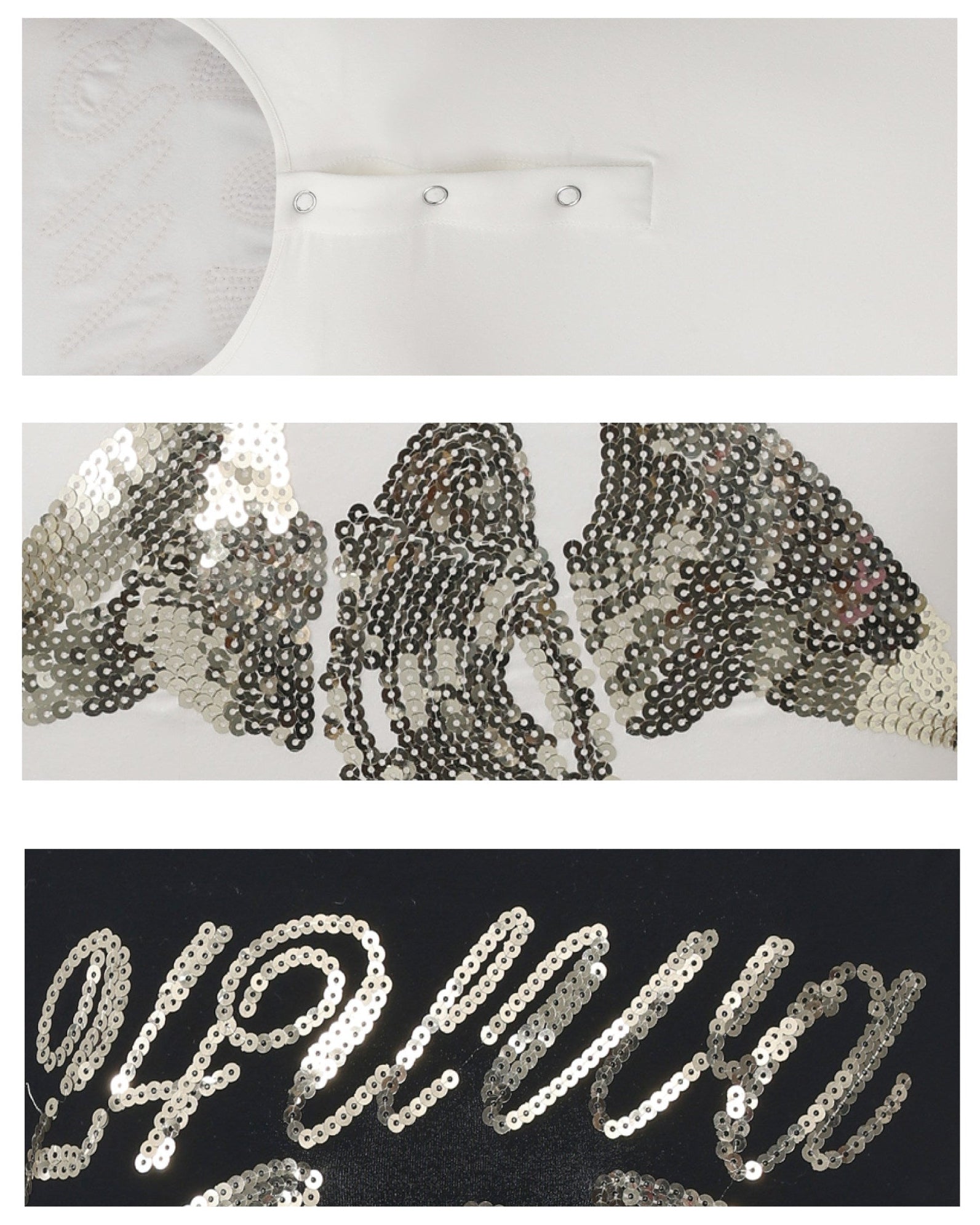 24ANS x UWA Sequin Embroidered Romper