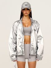 Silver & Black Loose Oversized Sports Jacket - CHINASQUAD