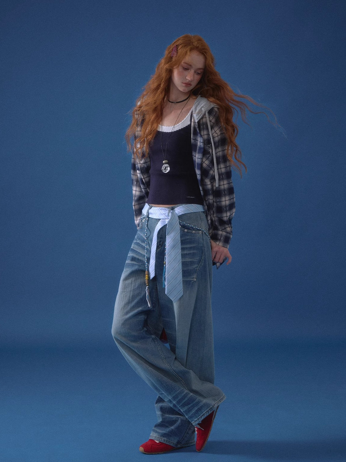 Wave-Edge Layered Knit Camisole - CHINASQUAD