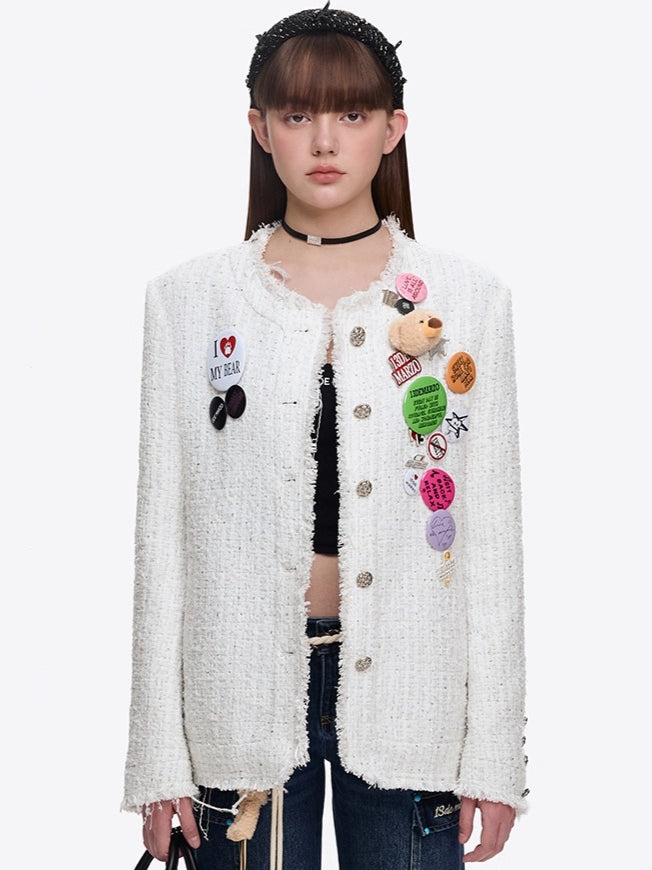 Badge Tweed Jacket