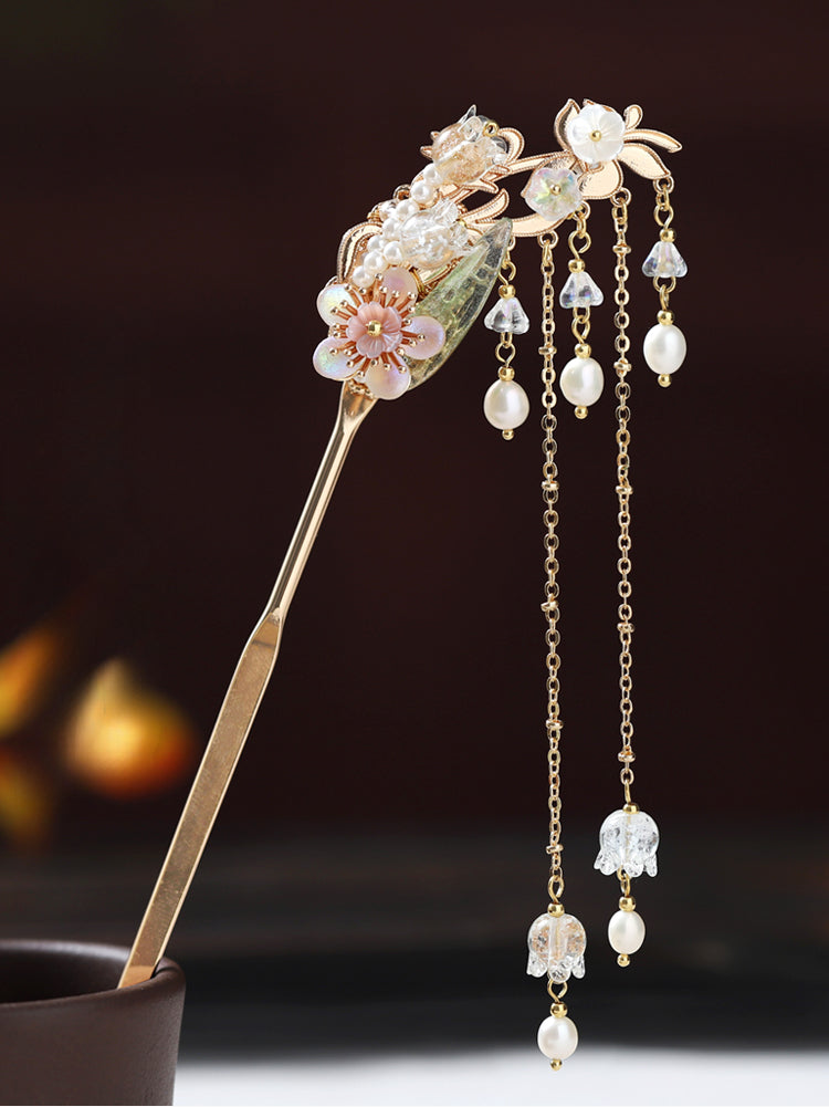 Handmade Osmanthus Dew Hanfu Hairpin - CHINASQUAD