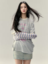 Floral Print Round Neck Short-Sleeve T-shirt  - CHINASQUAD