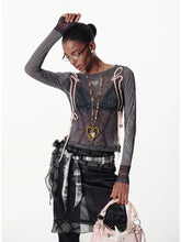 Lace Mesh Layered T-shirt - CHINASQUAD