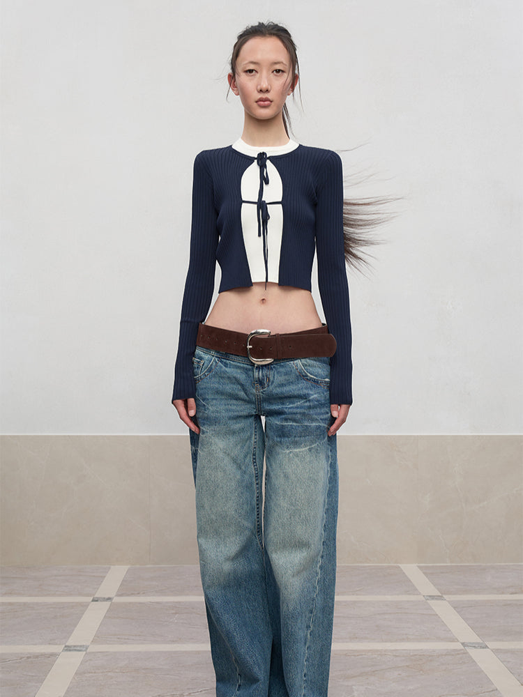 Spun Long-Sleeve Knit Cardigan - CHINASQUAD