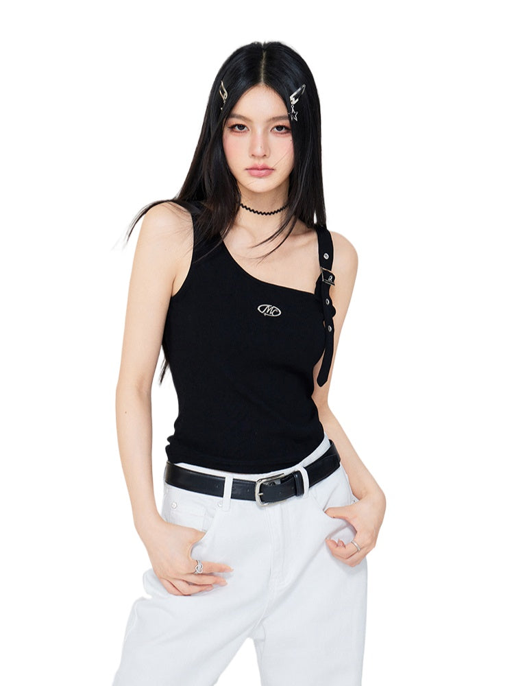 Irregular Off - the - Shoulder Vest