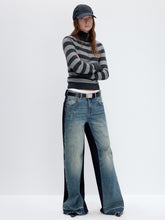 Striped Wool Blend Half-Zip Sweater - CHINASQUAD
