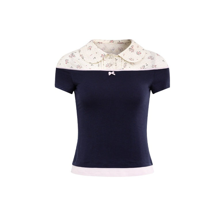 Elegant Prelude Floral Layered Shirt