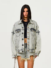 Vintage Black Washed Denim Jacket - CHINASQUAD