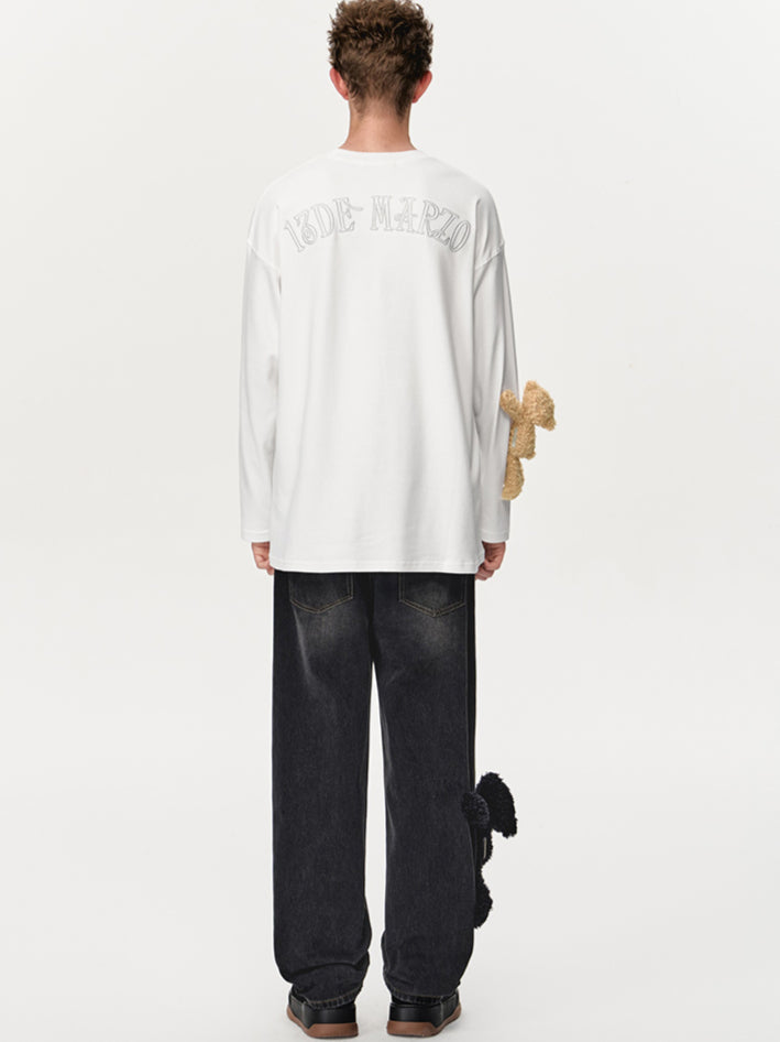 Bear Base Washed Jeans - CHINASQUAD