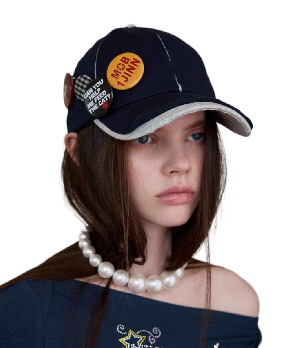 Plaid Patch Baseball Cap - CHINASQUAD