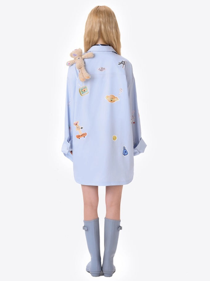 Bear Patch Longline Shirt