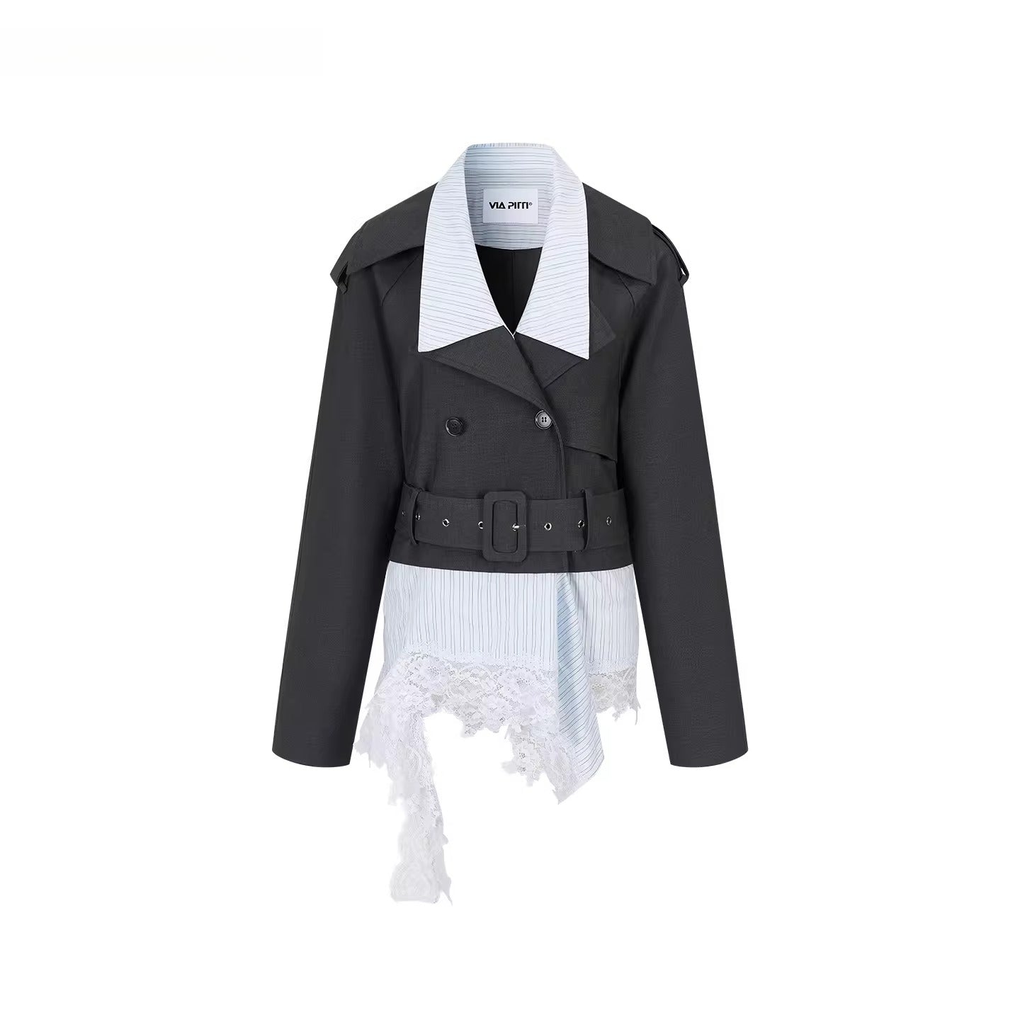 Detachable Faux Layered Blazer Jacket