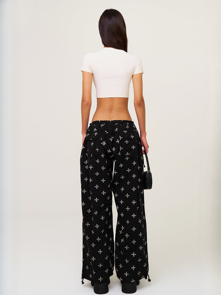 All-Over Print Tie-Dye Sports Paratrooper Pants - CHINASQUAD