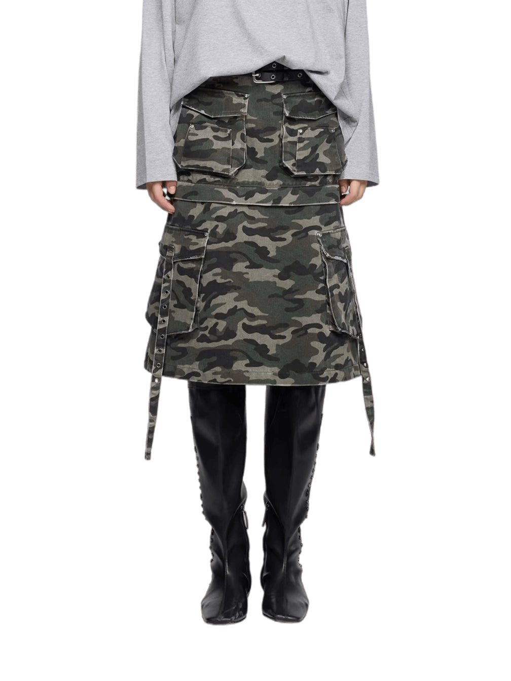 Convertible Detachable Midi Skirt