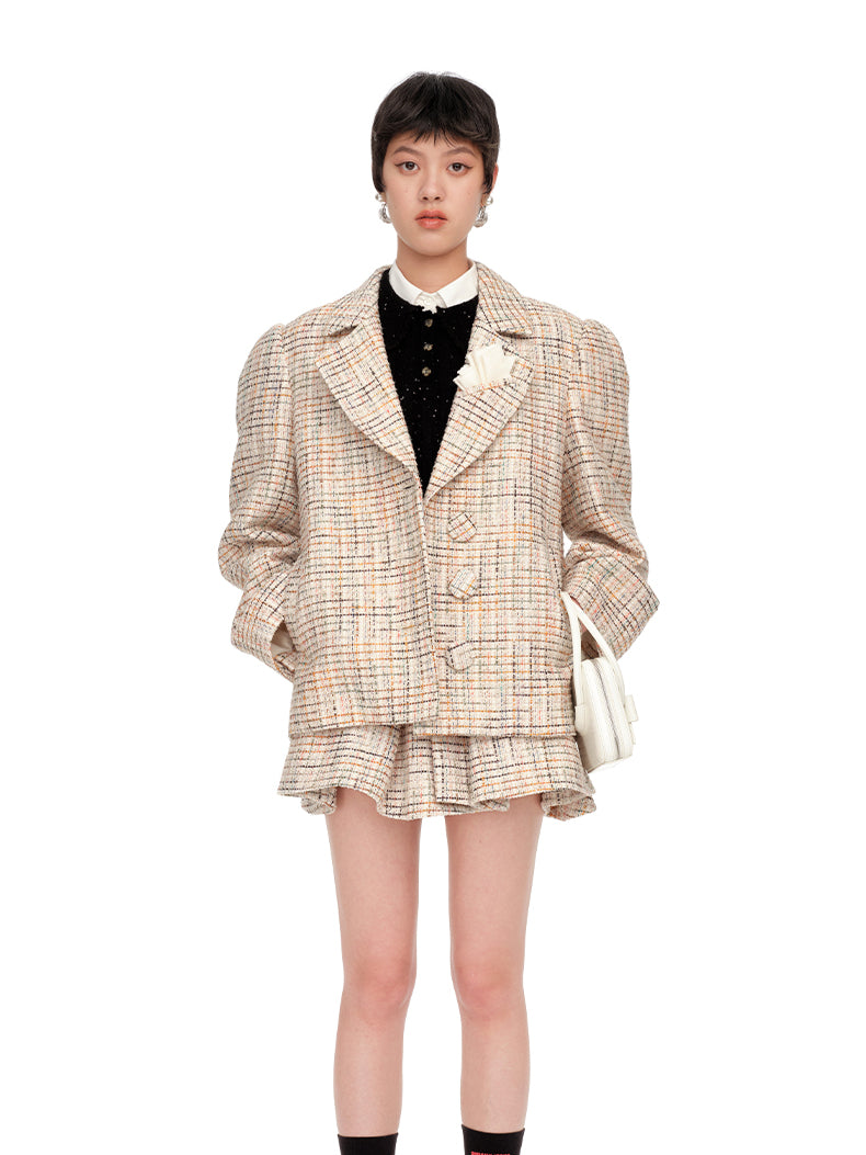 Wool Lapelled Structured Blazer - CHINASQUAD