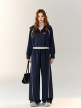 Two-Piece Embroidered Cropped Hoodie - CHINASQUAD