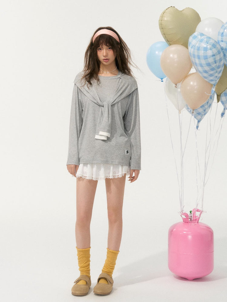 Lazy Style Layered Sun Protection Top - CHINASQUAD