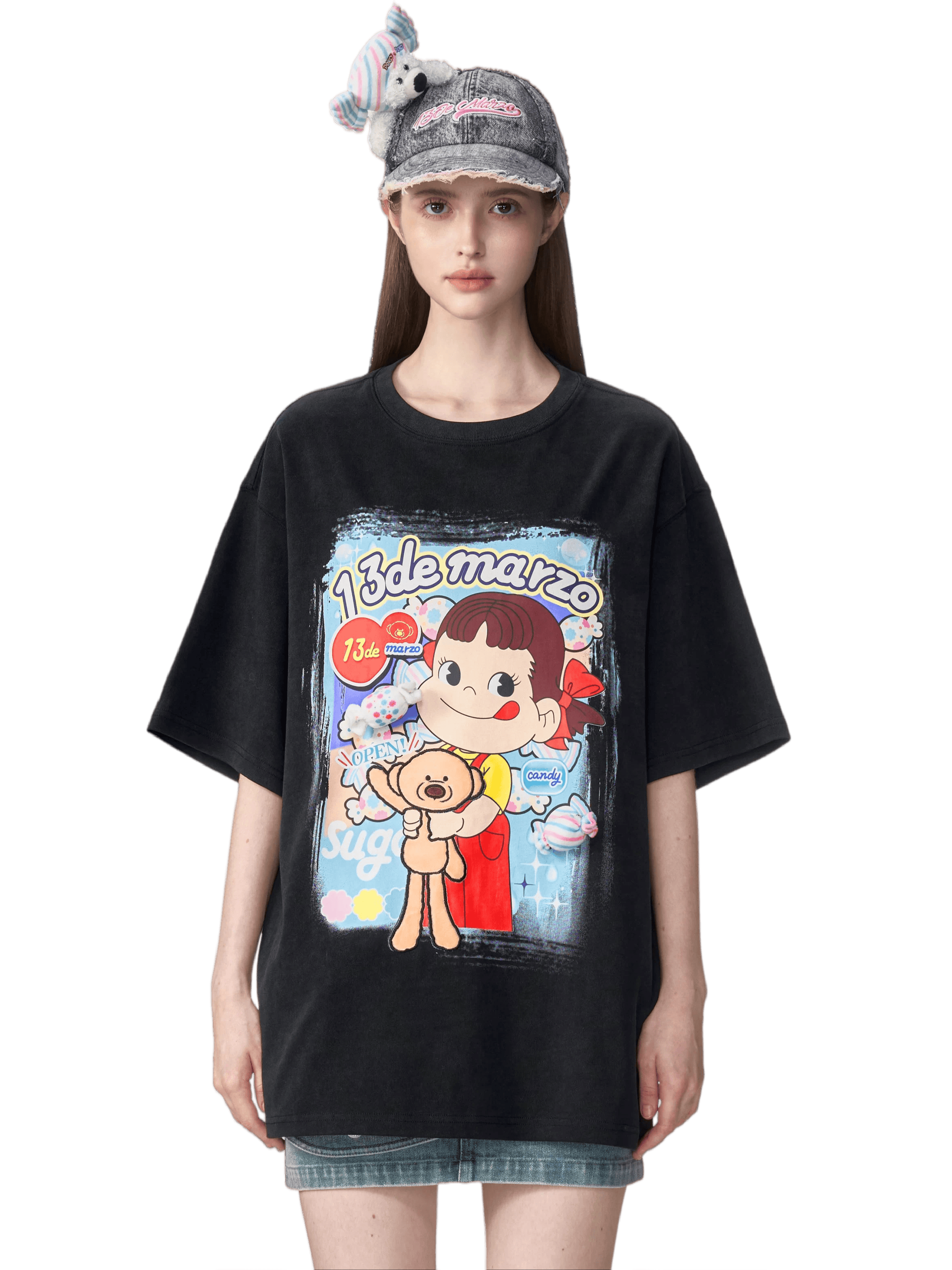 Graphic Cotton Oversized T-Shirt
