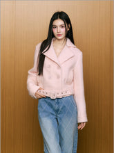 Pink Wool Short Jacket - CHINASQUAD